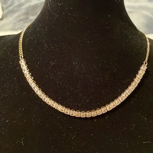 Versona brass colour cubic Zirconia necklace NWT